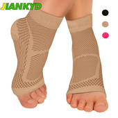 1Pora sportinės kulkšnies petnešos suspaudžiamos rankovės padų fascito kojinės nuo Achilo sausgyslės uždegimo, sąnarių skausmo, mažina patinimą
