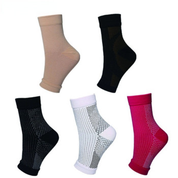 Υποστήριξη αστραγάλου ποδιών κατά της κούρασης Κάλτσες συμπίεσης Αθλητικές κάλτσες Μανίκι Σιδεράκια στον αστράγαλο Fitness Unisex Αναπνεύσιμους εξωτερικούς άνδρες Τρέξιμο