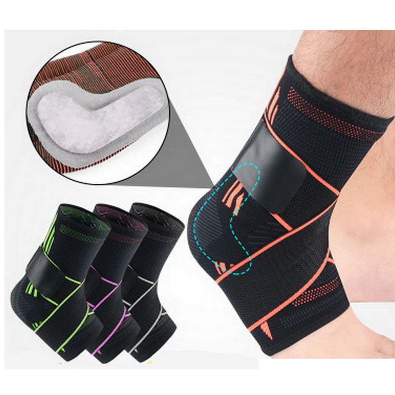 1kom Tenis Košarka Štitnik za gležanj Elastični zavoj Kompresijska silikonska potpora Steznik za gležanj Štitnik za stopalo Nogomet Planinarska teretana