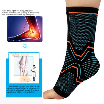 1 чифт щипка за глезена Компресионен ръкав Възстановяване на наранявания Болка в ставите Сухожилие, чорапи за крака с плантарен фасциит с опора на свода Жени Мъже