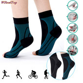 1 par Steznik za gležanj, kompresijski rukav, muškarci, žene, prozračne sportske čarape za vanjske potpore za stopala, ciklus trčanja, košarka, odbojka