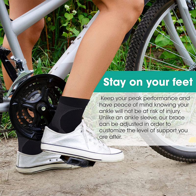 1 par Steznik za gležanj, kompresijski rukav, muškarci, žene, prozračne sportske čarape za vanjske potpore za stopala, ciklus trčanja, košarka, odbojka