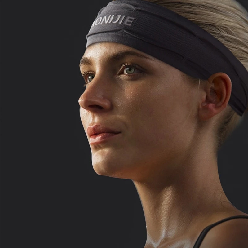 AONIJIE Traka za glavu za sportove na otvorenom Fitness Traka za kosu Muško žensko umotavanje za kosu Elastična traka za znoj za biciklizam Joga Trčanje Vježbanje