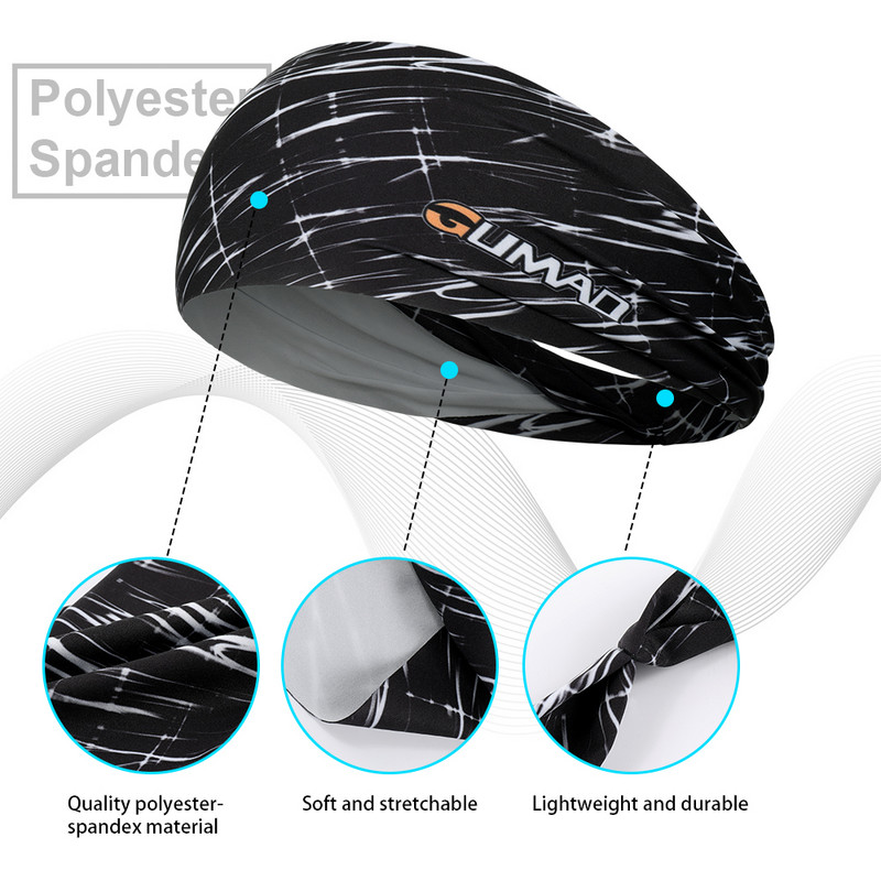 Sportske trake za glavu Traka za znojenje Elastična joga gumica za kosu za trčanje Zavoj za znoj Vježbanje Tenis Fitnes Jog Košarka Marama za glavu Muškarci Žene