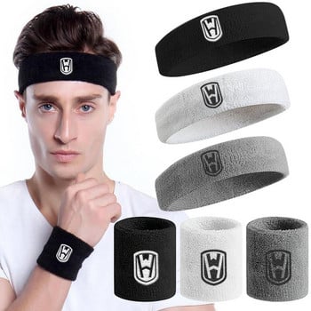 WorthWhile Cotton Athletic Headband Elastic Sweatbands Γυναικείες μπάσκετ Ανδρικά αθλητικά γυμναστήριο Fitness Sweat Band Volleyball Tennis