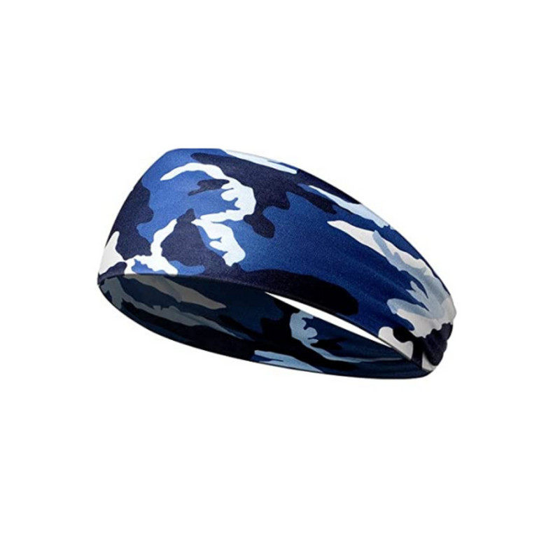 Kamuflaažiprint Meeste spordipeapael Higipael, veniv elastne jõusaal Fitness Jooksmine peaümbris Hingavad naiste jooga juuksepaelad