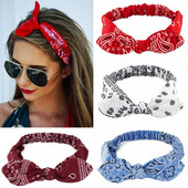 Nou Boho Femei Bentite cu imprimeu moale și solid Bentițe de păr elastice cu noduri încrucișate de epocă Turban Bandane Benzi pentru păr pentru fete Accesorii pentru păr