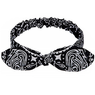 Nou Boho Femei Bentite cu imprimeu moale și solid Bentițe de păr elastice cu noduri încrucișate de epocă Turban Bandane Benzi pentru păr pentru fete Accesorii pentru păr