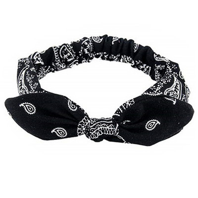 Nou Boho Femei Bentite cu imprimeu moale și solid Bentițe de păr elastice cu noduri încrucișate de epocă Turban Bandane Benzi pentru păr pentru fete Accesorii pentru păr