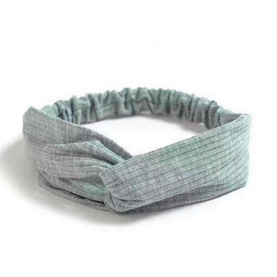 Nou Boho Femei Bentite cu imprimeu moale și solid Bentițe de păr elastice cu noduri încrucișate de epocă Turban Bandane Benzi pentru păr pentru fete Accesorii pentru păr