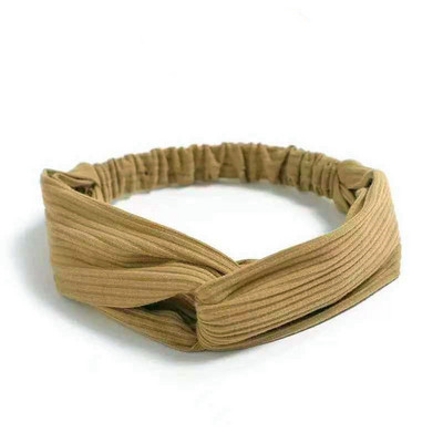 Nou Boho Femei Bentite cu imprimeu moale și solid Bentițe de păr elastice cu noduri încrucișate de epocă Turban Bandane Benzi pentru păr pentru fete Accesorii pentru păr