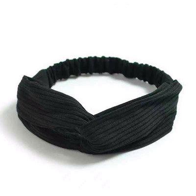 Nou Boho Femei Bentite cu imprimeu moale și solid Bentițe de păr elastice cu noduri încrucișate de epocă Turban Bandane Benzi pentru păr pentru fete Accesorii pentru păr