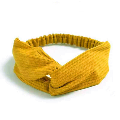 Nou Boho Femei Bentite cu imprimeu moale și solid Bentițe de păr elastice cu noduri încrucișate de epocă Turban Bandane Benzi pentru păr pentru fete Accesorii pentru păr