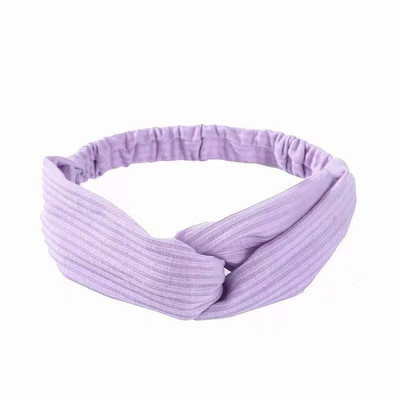 Nou Boho Femei Bentite cu imprimeu moale și solid Bentițe de păr elastice cu noduri încrucișate de epocă Turban Bandane Benzi pentru păr pentru fete Accesorii pentru păr