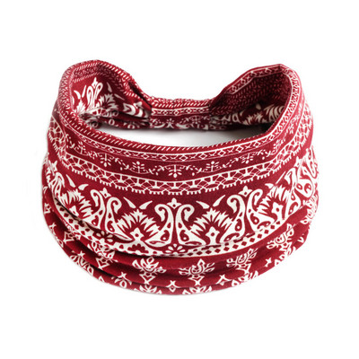Jaunas Boho ziedu apdrukas platas galvas lentes, vintage mezgls, elastīga turbāna galvassega sievietēm, meitenēm, kokvilnas mīkstās bandānas matu aksesuāri