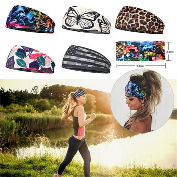 Tie Dye Cycling Yoga Sport Sweat Headband Γυναικεία Sweatband Για Άντρες Γυναίκες Yoga Hair Bands Head Sweat Bands Αθλητική ασφάλεια