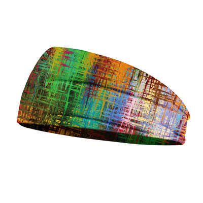 Tie Dye Колоездене Йога Спорт Пот лента за глава Дамска лента за пот за мъже Жени Йога ленти за коса Ленти за пот на главата Спортна безопасност