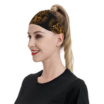 Cobra Kai Sweatband Wide Athletic Sweat Headband Headwear Karate Kid Head Sweat Bandage Tennis Gym Fitness Sweat Wash Bands