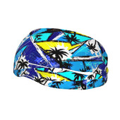 Abstraktne kaootilise mustriga naiste higipael peapael Elastsus Jalgrattasõit Jooksmine Juuksepael Urban Geomeetriline Side Sport Ohutus