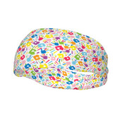 Spalvinga Joyful Funny Hand Print Prakaito juosta Minkšta Atletiška Prakaito Galvos juosta Galvos Prakaito Tvarsčiai Sporto salė Fitnesas Joga Plaukų Turbanas