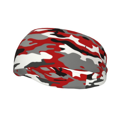 Individualizuota „Peat Dot Camo“ kamufliažinė prakaito juosta, skirta moterims, drėgmę sugerianti multicam karinė sportinė galvos juosta jogai