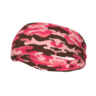 Individualizuota „Peat Dot Camo“ kamufliažinė prakaito juosta, skirta moterims, drėgmę sugerianti multicam karinė sportinė galvos juosta jogai