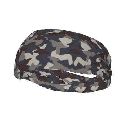Individualizuota „Peat Dot Camo“ kamufliažinė prakaito juosta, skirta moterims, drėgmę sugerianti multicam karinė sportinė galvos juosta jogai