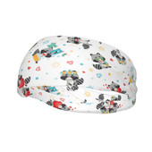 Raccoon Cartoon Prakaito juostos Elastinės bėgimo prakaito galvos juostos moterims Vyrams Neslystantis Mielas Plaukų Tvarsčiai Bėgimas Joga Plaukų Turbanas