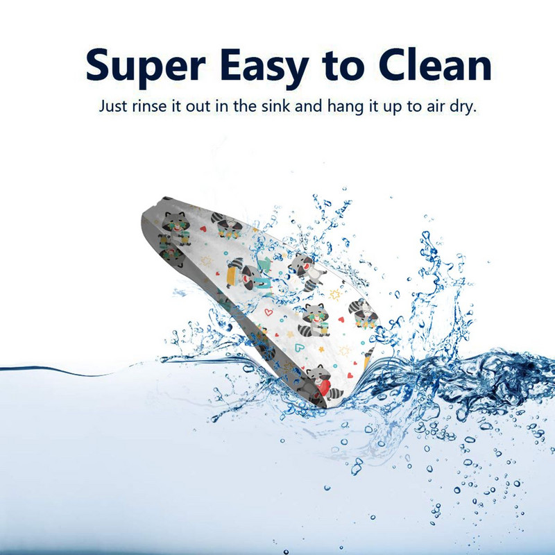 Raccoon Cartoon Prakaito juostos Elastinės bėgimo prakaito galvos juostos moterims Vyrams Neslystantis Mielas Plaukų Tvarsčiai Bėgimas Joga Plaukų Turbanas