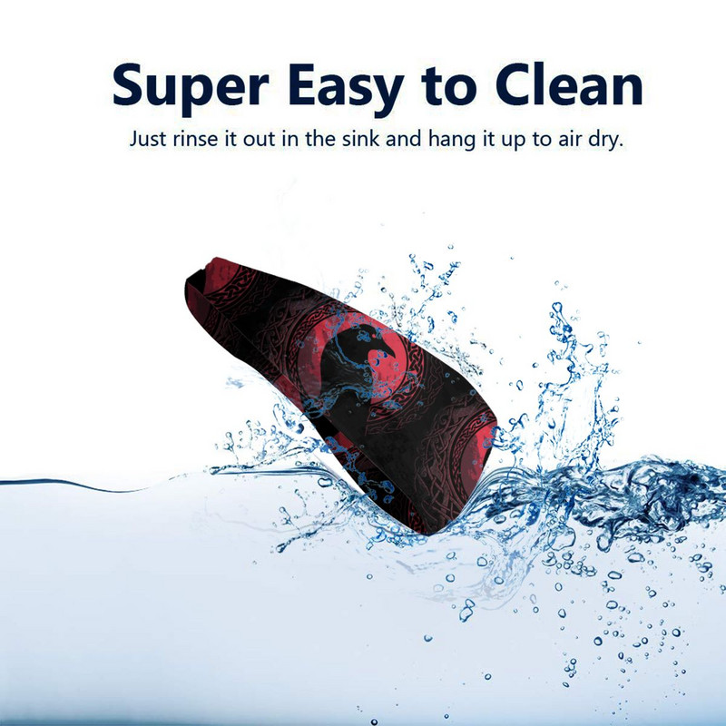 EDDA Bird Viking Valhalla Odin Sport Bandă pentru cap Transpirație Banda de păr Ciclism Yoga Banda pentru transpirație Siguranță sportivă pentru femei bărbați