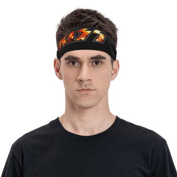 Kiss Rock Band Headband Sweat Wash Bands Star Singer Hair band Yoga Running Sweatband Sports Safety for Women Men