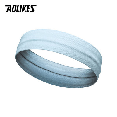AOLIKES Sportska traka za znoj za glavu Muška traka za znoj za muškarce i žene Traka za znojenje za glavu Run Nogometna marama Protuklizna elastična traka za kosu