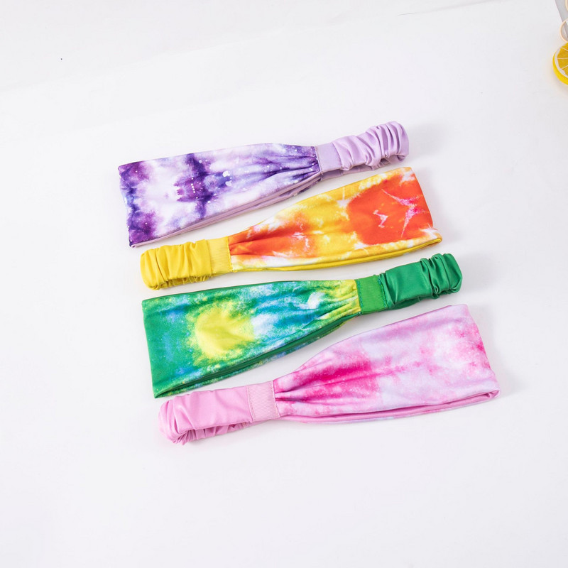 1 kom. Sportska traka za glavu s kravatom Visoko elastična gumica za kosu za trčanje i jogu za teretanu Prozračna znojnica za fitness biciklizam Teenis Sportovi na otvorenom