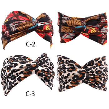 Headband Print Bandana Elastic Knot Twist Cross Κορδέλες μαλλιών Αξεσουάρ μαλλιών για γυναίκες στο γυμναστήριο καλής ποιότητας