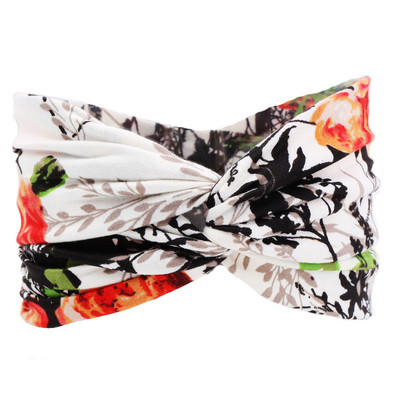 Peapael Print Bandana Elastne Knot Twist Risti juuksepaelad Juukseaksessuaarid Naistele Jõusaalis Hea kvaliteet