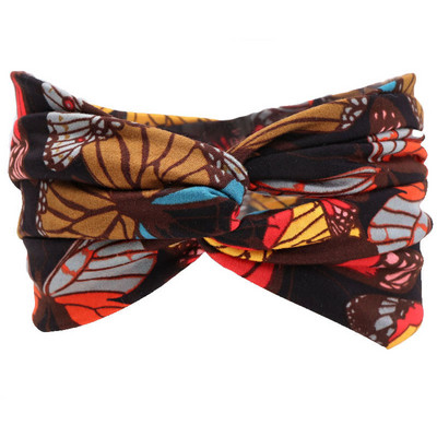 Peapael Print Bandana Elastne Knot Twist Risti juuksepaelad Juukseaksessuaarid Naistele Jõusaalis Hea kvaliteet