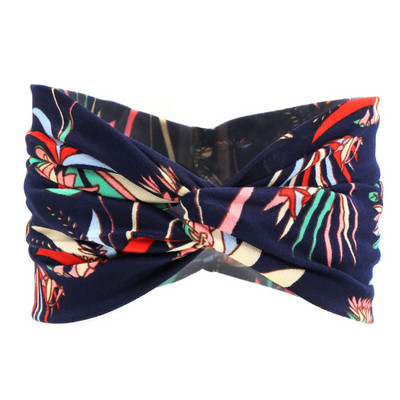 Peapael Print Bandana Elastne Knot Twist Risti juuksepaelad Juukseaksessuaarid Naistele Jõusaalis Hea kvaliteet