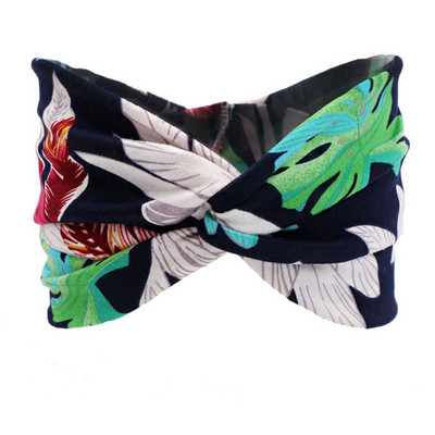 Peapael Print Bandana Elastne Knot Twist Risti juuksepaelad Juukseaksessuaarid Naistele Jõusaalis Hea kvaliteet