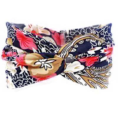 Peapael Print Bandana Elastne Knot Twist Risti juuksepaelad Juukseaksessuaarid Naistele Jõusaalis Hea kvaliteet