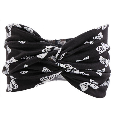 Peapael Print Bandana Elastne Knot Twist Risti juuksepaelad Juukseaksessuaarid Naistele Jõusaalis Hea kvaliteet