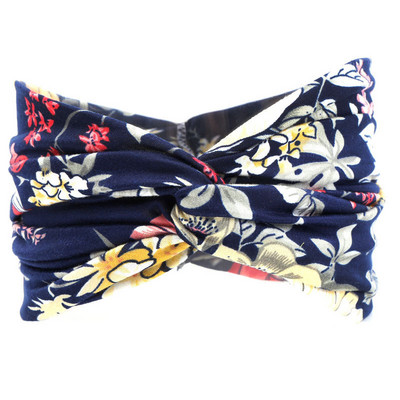 Peapael Print Bandana Elastne Knot Twist Risti juuksepaelad Juukseaksessuaarid Naistele Jõusaalis Hea kvaliteet