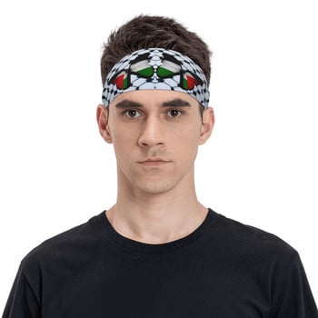 Palestinian Keffiyeh Butterfly Sweatband Μαλακό αθλητικό ιδρώτα Headwrap Head Sweat Bandage Tennis Sweat Wash Bands