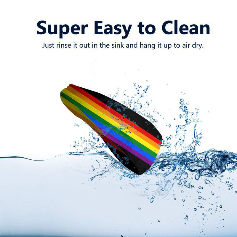  Pride Rainbow Stripe sportinė prakaito juosta, skirta unisex LGBT elastinga prakaito juostelė Teniso sporto salė Fitneso plaukų tvarsčiai Plaukų turbanas