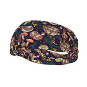 Dark Dream Forest Mushroom Bentiță sport Batic Banda de păr Ciclism Yoga Banda de transpirație Siguranță sportivă pentru femei