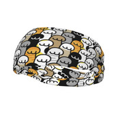 Cat Paw Prakaito juosta Elastinė Treniruotės Prakaito galvos juostos, skirtos Unisex Neslystančios vaisių plaukų tvarsčiai Sporto salė Fitneso Joga Prakaito prausimosi juostos