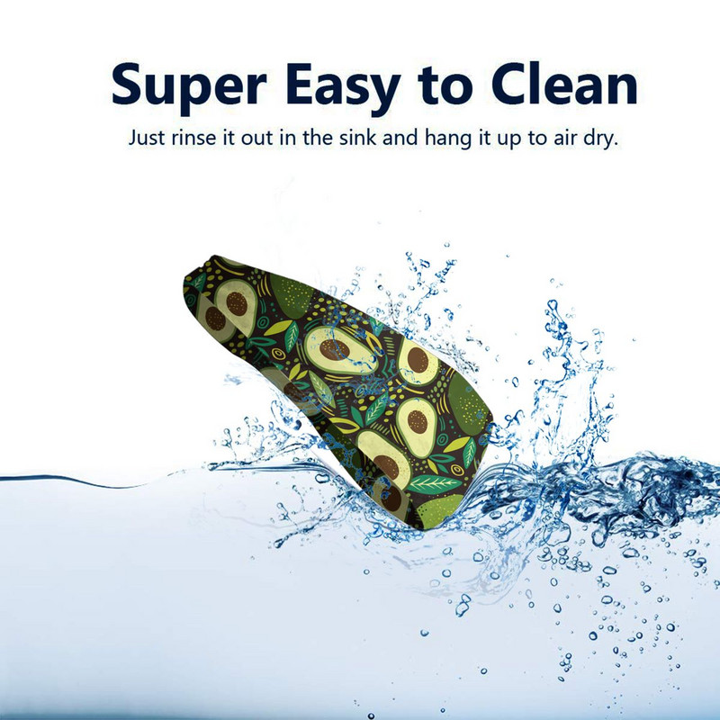 Avokadų žiedų gėlių galvos juosta, prakaito juosta Vaisių plaukų juosta Joga, bėgimo juosta, sportinė sauga moterims, vyrams