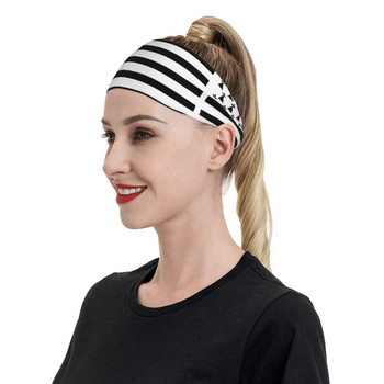 Βρεττανική Βρετάνη Flag Bike Cycling Sweatband Flag France Sweat Headband Γυμναστήριο Γυμναστήριο Yoga Head Sweat Bandages Hair Sweat Sweat Band