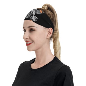 Americas Highway Sweatbands Stretch Sport Safety Sweat Headbands Route 66 Retro Hair Bandages Gym Fitness Yoga Hairband