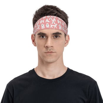 Poodle Sweatband Elastic Running Sweat Headbands για γυναίκες Άνδρες Animal Dog Lover Hair Bandages Gym Fitness Yoga Hair Turban