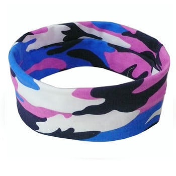 Νέα Unisex Headband Γυναικεία Ανδρική Μόδα Φούτερ Ελαστική Καμουφλάζ Κεφαλή Stretch Μαλλιά Turban Fitness Exercise Headdress